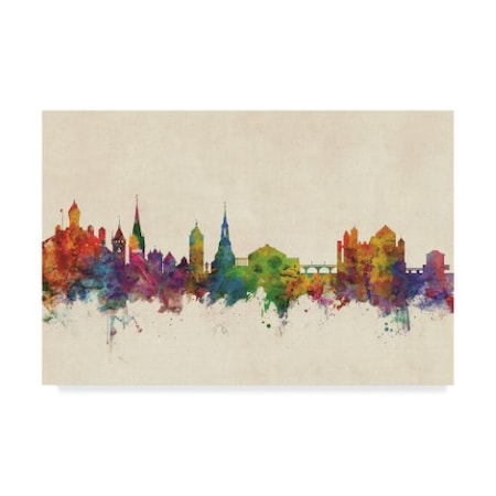 Michael Tompsett 'Schaffhausen Switzerland Skyline' Canvas Art,12x19